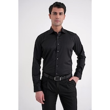 Gk 753 Gömlek Slim Siyah Siyah