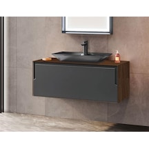 Orka Craft 100 Alt Modül + Lavabo Ceviz Antrasit Diğer