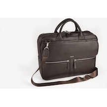 %100 Hakiki Deri Kahverengi Laptop Ve Evrak Çantası Grd6871-126832 Siyah
