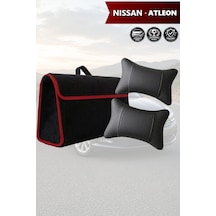 Nissan Atleon Uyumlu Koltuk Yastığı Siyah Renk Bagaj Çantası Lüks Model