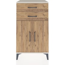 Hyperion Komodin Tek Raflı 2 Çekmeceli 2 Kapaklı 60x44x106 Aytaşı-çam Aytası
