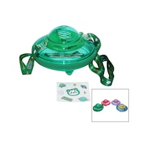 Ufo Modeli Renkli Mika Kristal Suluk Matara Pipetli - Taşıma Askılı 550ml Herhangi Bir Renk Gönderilir Diğer