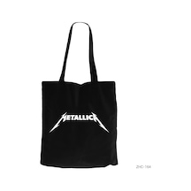 Metallica Classic Logo Siyah Kanvas Bez Çanta Siyah