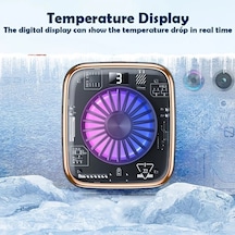 Motion003 Jkuoo Gümüş Type C Tak Çalıştır Mobil Telefon Soğutma Fanı Hızlı Sıcaklık Azaltma Oyun Performansı