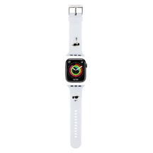 Watch 38mm Uyumlu Kordon  Lisanslı Ikonik Karl & Choupette Logolu Strap Kayış