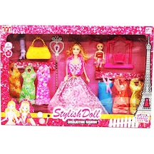 Stylish Aksesuarlı Bebek Seti 13 Parça Set