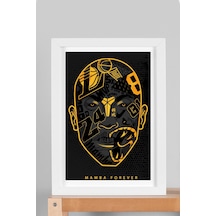 Kobe Bryant Çerçeveli Tablo - Mamba Forever Nba Posteri Tablo