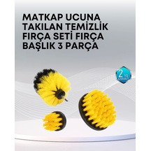 3 Lü Matkap Ucu Temizlik Fırçası Seti Çok Amaçlı