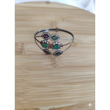 Otantik Ayarlı Gümüş Bileklik Bronz