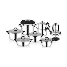 Neva Bitter 18 Parça Çelik Tencere Seti