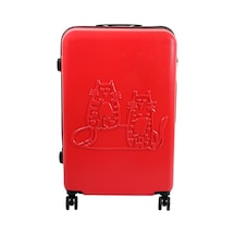 Biggdesign Cats Kırmızı Küçük Boy 20" Valiz