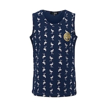 Brz Kids Baskılı Kız Çocuk Sıfır Kol T-shirt-lacivert Lacivert