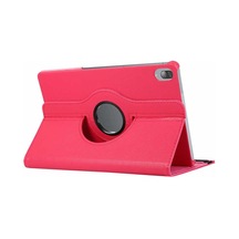 Goocamp Lenovo Tab P11 Pro 11.2" 2.nesil Uyumlu Dönebilen Standlı Kılıf-pembe Koyu Tablet Kılıfı