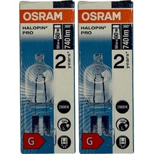 Osram Halopin 50w 60w 2800k Sarı Işık G9 Duylu Halojen Ampul 2 Adet