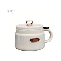 Fochsia Beyaz 1.6l Mini Pirinç Pişirici, 12 Saat Zaman Ayarlı Portatif Tencer