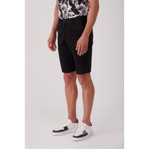 Dufy Siyah Erkek Regular Fit Short - 86798