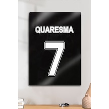 Ricardo Quaresma 7 Numara - Metal Parlak Dekoratif Sporcu Duvar Tablosu