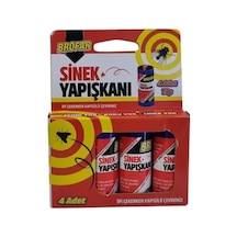 Yapışkanlı Sinek Yakalama Şeridi 4'lü Paket Zehirsiz, Kokusuz Şerit Sinek Kağıdı, Ev, Balkon, Ahır Ve Sera Uyumlu Rulo Karasinek Ve Böcek Tuzağı