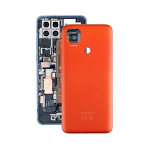 Xiaomi Red Mi 9c Uyumlu Arka Kapak Kasa Turuncu