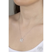 Union Swarovski Zirconia Kadın Çocuklarım Gümüş Kolye