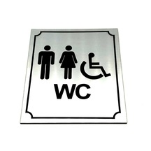 Wc Tuvalet Tabelası Kapı Yönlendirme Levhası 13 Cm X 16 Cm Xl