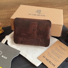 Sumerian Leather Craft Deri Cüzdan Kartlık