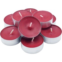 Kokusuz Küçük Renkli Mum 16 lı Tealight Mum Dekoratif Mum