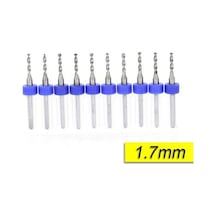 PCB Mikro Karbür CNC Matkap Ucu 10lu Set 1,70mm Tungsten 18 Shank