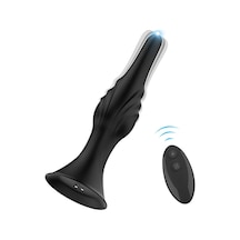 Carmine Wireless Kumandalı Su Geçirmez Titreşimli Dildo Anal Vibratör Plug