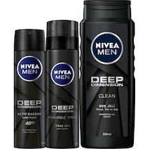 Nivea Deep Dimension Deo Sprey 150 ML +  Tıraş Jeli 200 ML +  Duş Jeli 500 ML