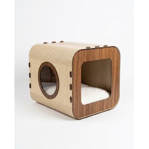 Bezos Özel Tasarım Vista Mdf Kedi Evi Mbt06