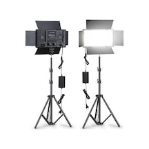 Profesyonel 600 Ledli Video Kamera Işığı + 2 M Işık Ayağı