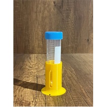 50 Ml Falkon Santrifüj Tekli Deney Tüpü Standı 3 Adet Gönderilir - Sarı Tüp Görsel Amaçlıdır