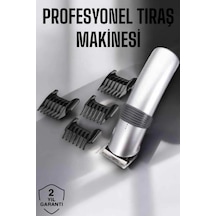 Mey İthalat 4 Taraklı Taşınabilir Profesyonel Saç Ve Sakal Kesme Tıraş Makinesi