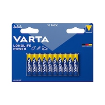 3 Adet Varta Longlife Power Aaa 10'lu İnce Pil