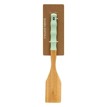 Touch Me Silikon Saplı Ahşap Spatula 4 Adet Çok Renkli