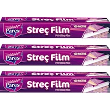 Kesme Bıçaklı 100m Streç Film Üçlü Paket