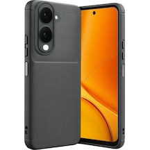 Newface Vivo Y29s Auto Focus Karbon Kapak - Gri gri