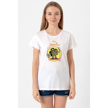 The Umbrella Academy Team Analist Beyaz Kadın Bisikletyaka Tshirt Beyaz