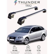Audı A6 Avant 2005-2010 Trx2 Thunder Carrier Kilitli Ara Atkı Taşıyıcı Tavan Barı Siyah