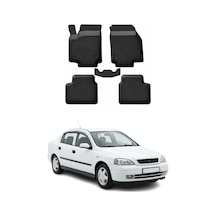 Opel Astra G 1998-2004 Uyumlu 4d Havuzlu Paspas Kauçuk Siyah 5 Parça