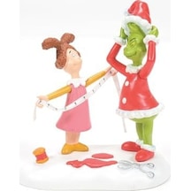 Department 56 Dr. Seuss The Grinch Village Aksesuarları Santy Suit Heykelcik İçin Takılıyor, 8 Cm, Çok Renkli