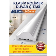 Boyanabilir Dekoratif Pvc Duvar Çıtası 2.5 Cm 1 Boy 240 Cm Duvar Süsleri Koridor Salon Çıta Tasarım
