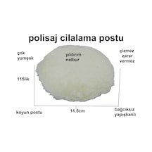 Polisaj Postu 115lik Kuzu Postu Çizmez Cırtlı Yapışkanlı