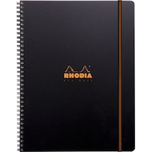 Rhodia Active Spiralli Defter A4+ Kareli 80 Yp.Siyah RC119930 Siyah