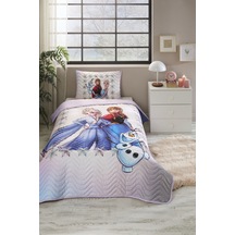 Özdilek Lisanslı Kapitoneli %100 Pamuk Frozen Frosted Lila Lila