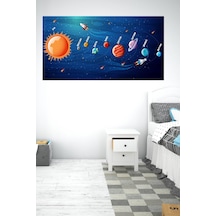 MSticker Gezeyenler Ve Güneş Sitemi, Uzay Çocuk Bebek Odası Duvar Sticker