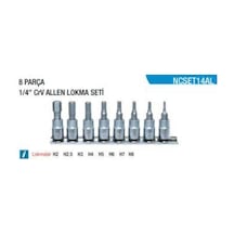 Nt Tools 1/4'' Allen Lokma Takımı 8 Parça Ncset14al