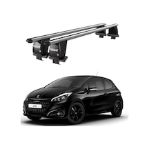 Royal Peugeot 208 2015-2019 Uyumlu Gri Kilitli Ara Atkı Port Bagaj Tavan Barı