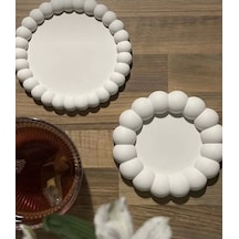 Bernami Mumluk Şamdanpinterest 2'li Dekoratif Modern Tabak Takı Tabağı Bardak Altlığı Diğer